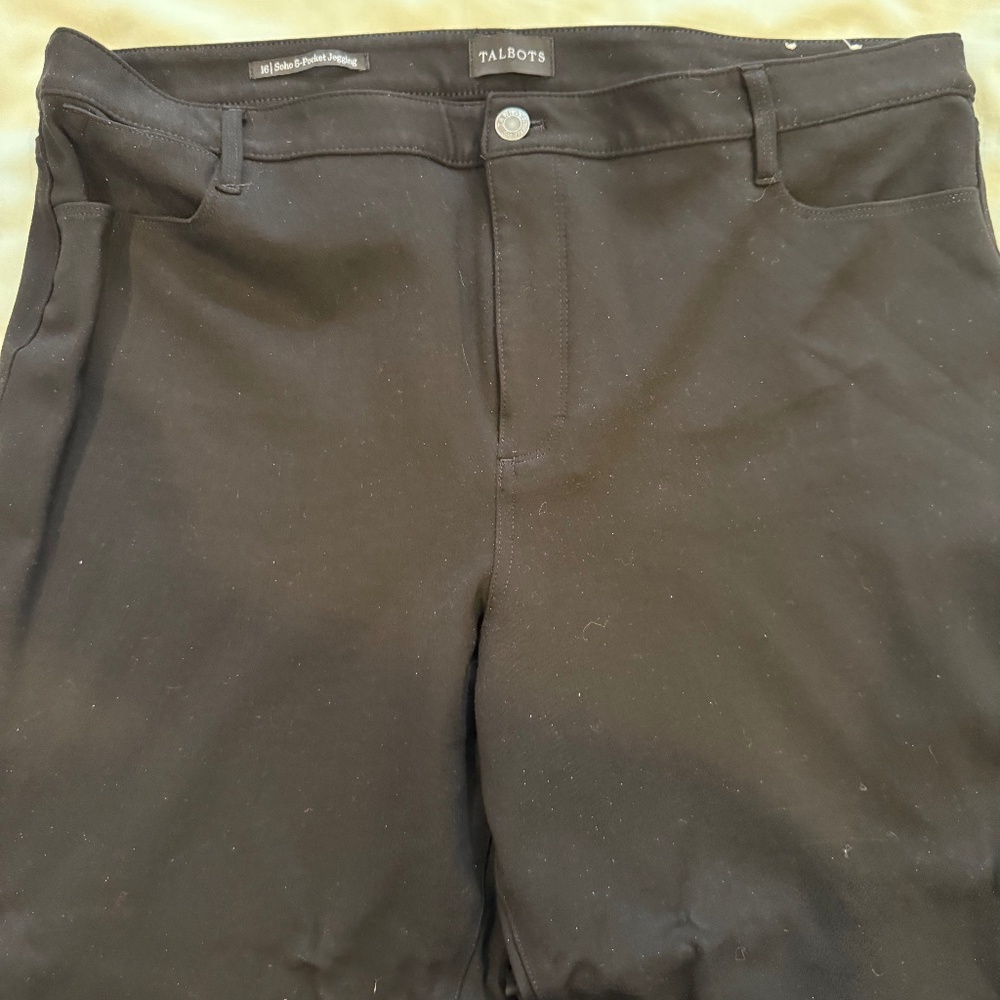 Talbots soho 5 pocket leggings 16